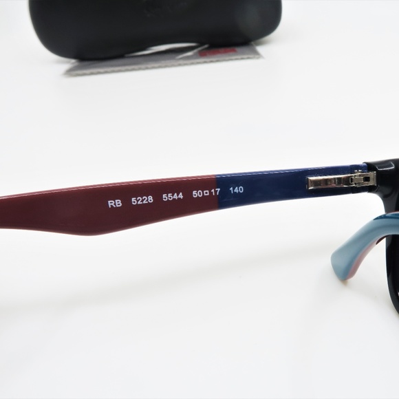 Ray-Ban RB 5228 5544 Unisex Rectangular Black - Picture 3 of 6